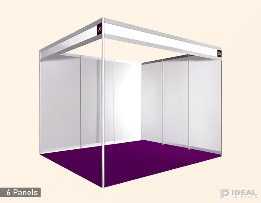 6 Panels Shell Scheme Booth