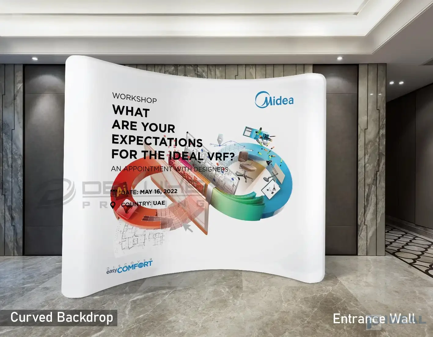 Curved Fabric Backdrop
