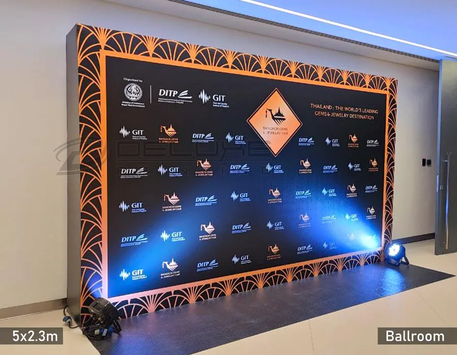 Halogen Light Wooden Frame Backdrop Printing Lahore