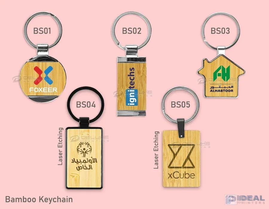 Bamboo/Cork keychain Lahore