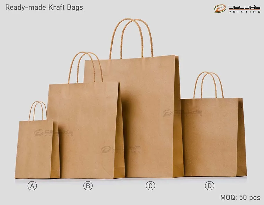 Kraft Bags Brown Printing Lahore