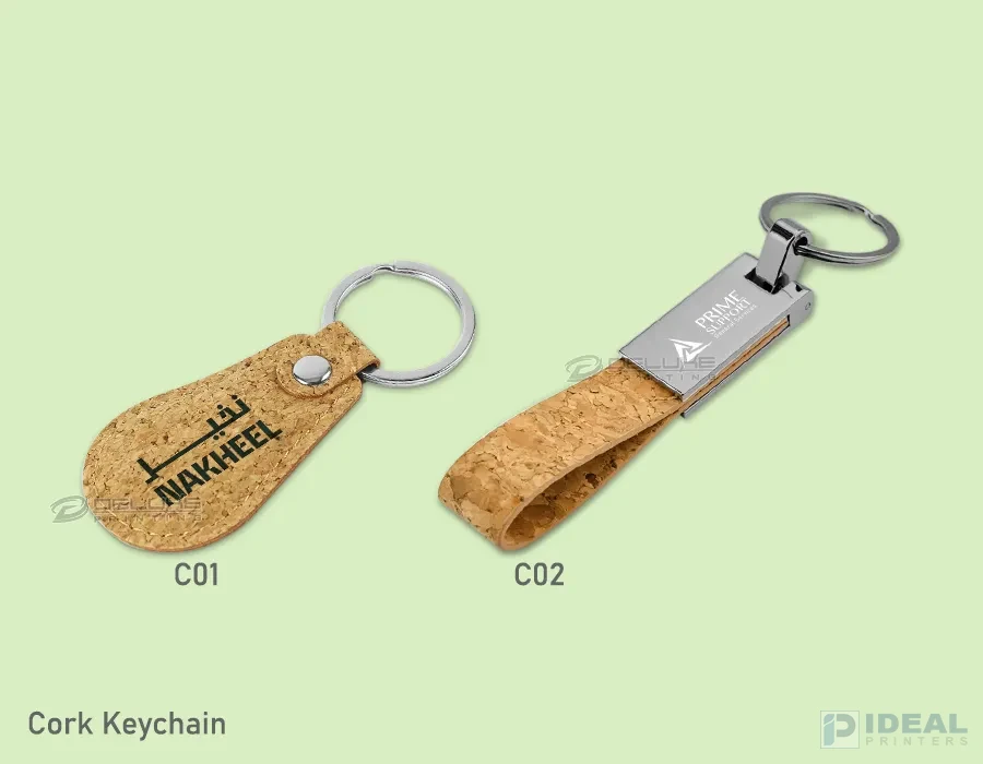 Bamboo/Cork keychain Lahore