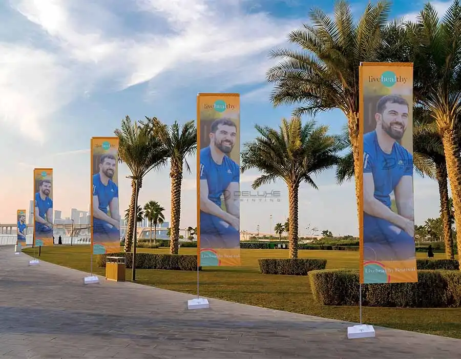 L Shape Flags Large Printing Lahore