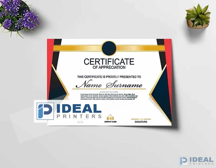 Certificates Printing Lahore