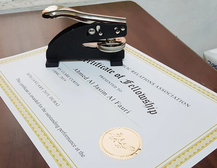Embossing Seal making in Lahore