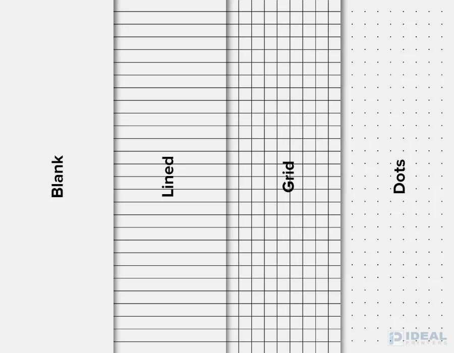 PU Notebook Inner Page Types