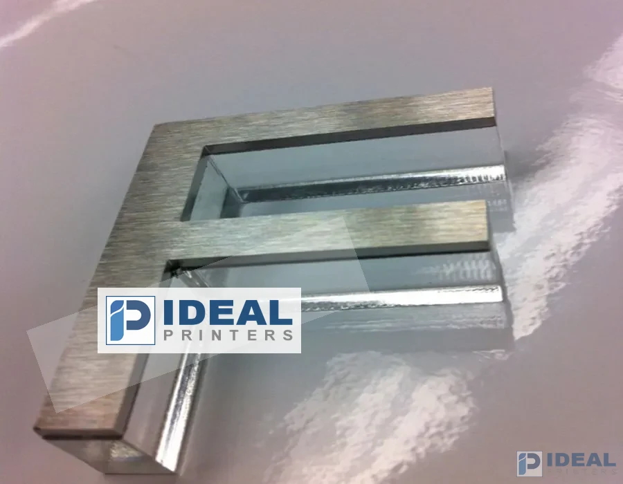 Acrylic SS Brush Top Unlit Signage
