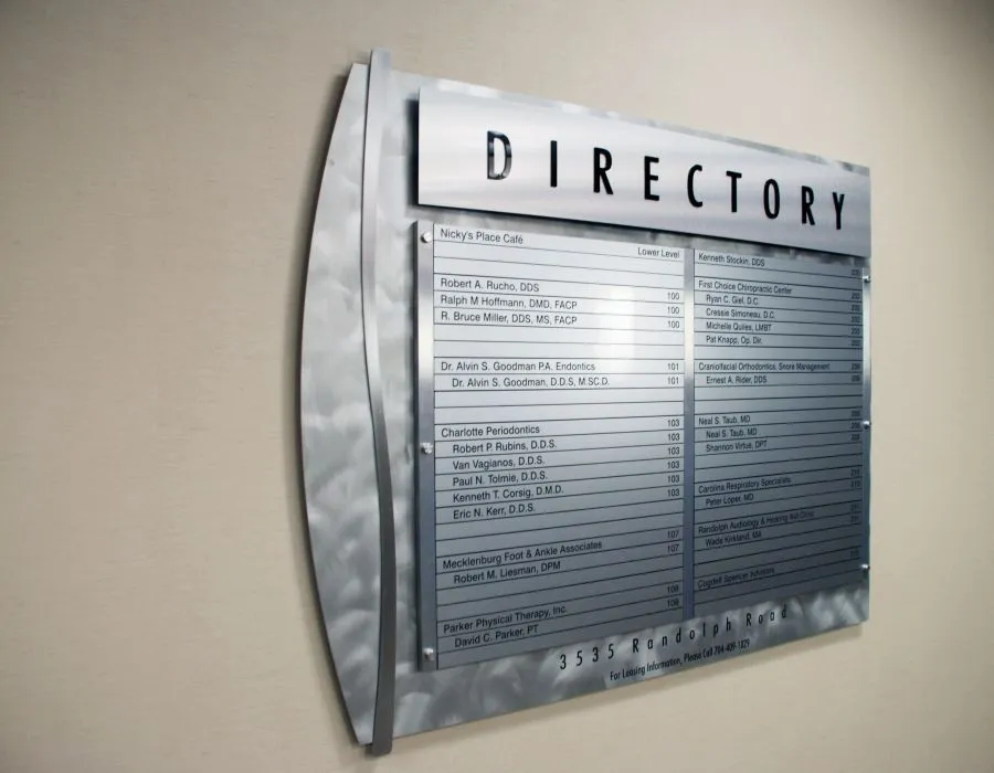 Acrylic + SS Plates + Vinyl Cut Letters Signage Lahore