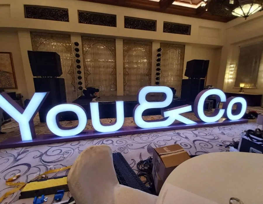 Aluminum + Acrylic Frontlit Letters Lahore