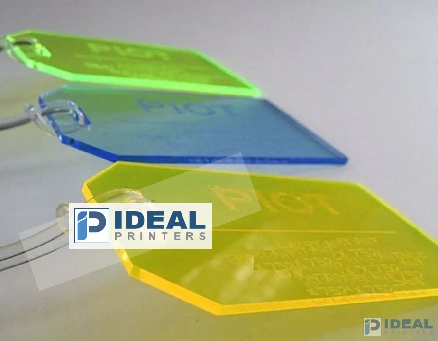 Colored Acrylic with Laser Engraved Labels Lahore