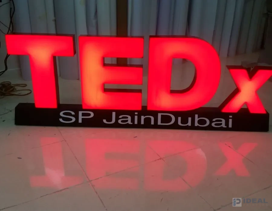 Acrylic with Front Light Letters Lahore