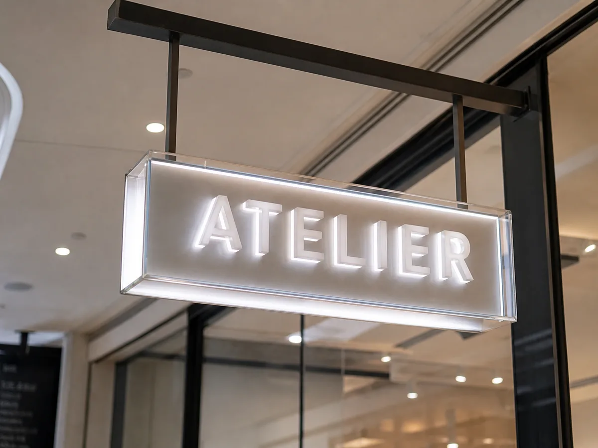 Hanging Light Box with Acrylic Letters Lahore