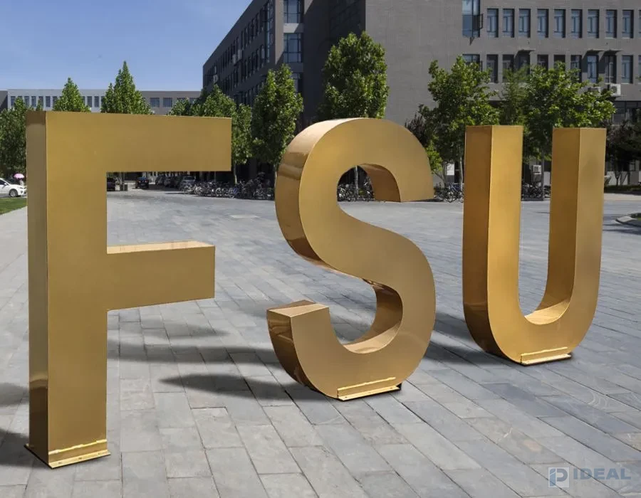 Steel Letters with Gold Plating Lahore
