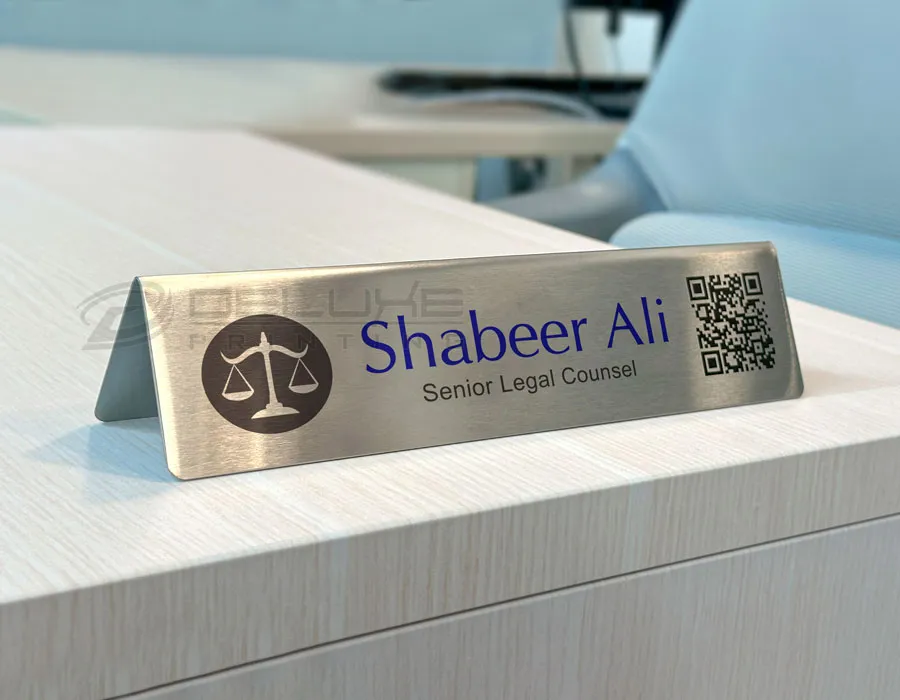 Table Top Plates / Sign Lahore