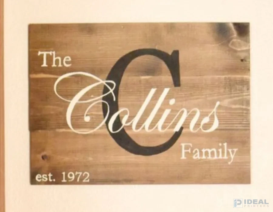 Wooden Plate with UV Direct Printing Lahore