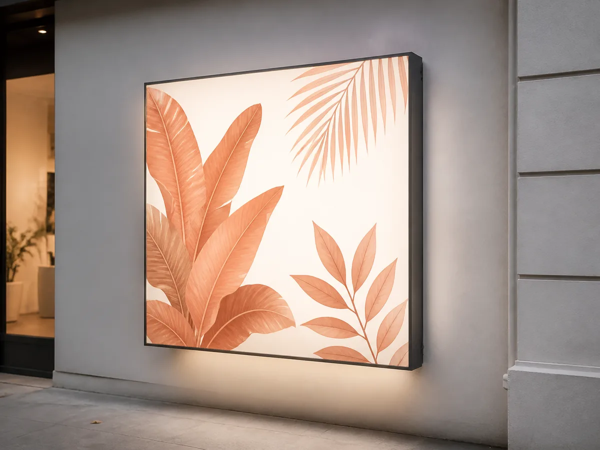 Wall Fabric Light Box Lahore
