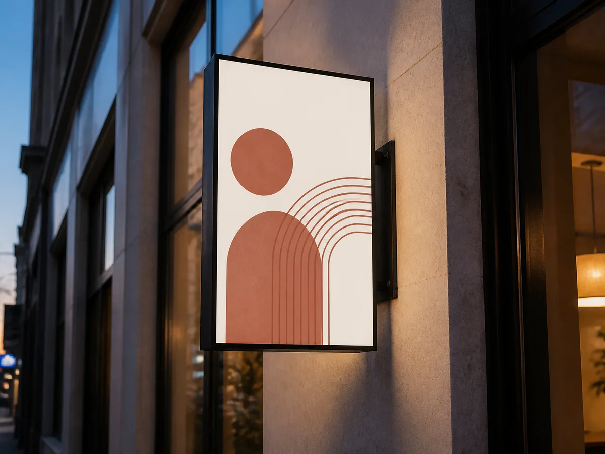 Wall Sign Light Box with Digital Printed Vinyl Lahore 
