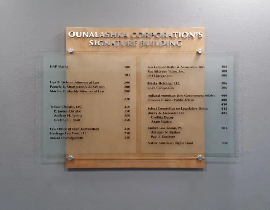 Wooden + Acrylic with Acrylic & Vinyl Cut Letters Signage Lahore