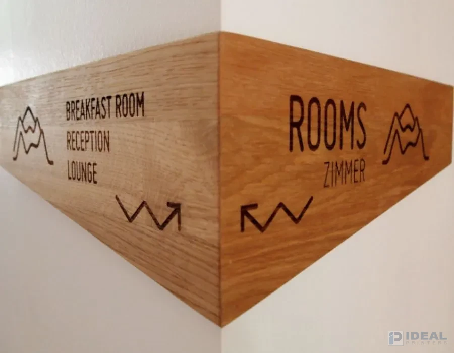 Wooden with Engraving / Revers Cut Letters Lahore
