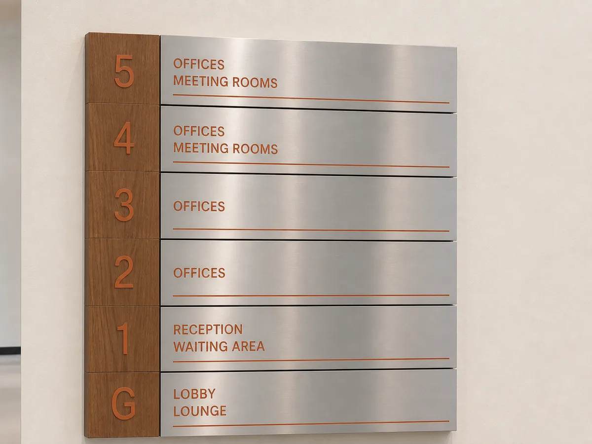 Wooden Sheet with Vinyl Cut Letters Signage Lahore